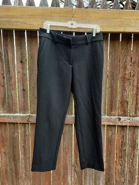 LOFT Black Straight-Leg Dress Pants